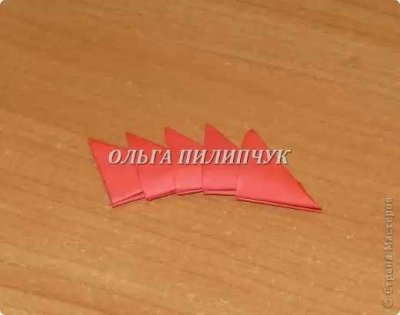 Moduláris origami doboz formájában szív Valentin napon