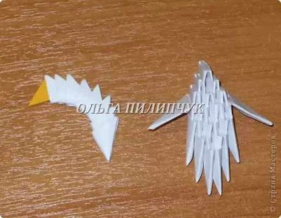 Moduláris origami doboz formájában szív Valentin napon