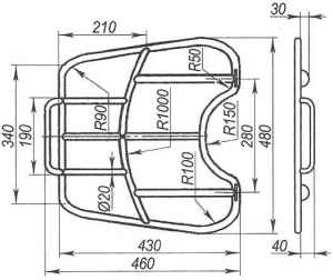 Motocicletă despre patru roți, model-constructor