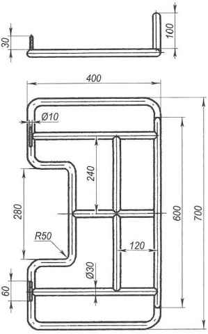 Motocicletă despre patru roți, model-constructor