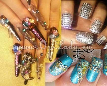 Новорічний манікюр 2012 - дизайн нігтів на рік дракона