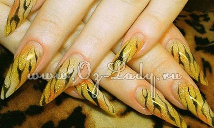 Szilveszter manikűr 2012 - Nail design az év a sárkány