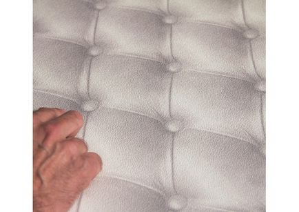 Tapet - tapițerie din piele cu albă (alb) - 8888-08 - tapet colecție koziel - koziel fabrică