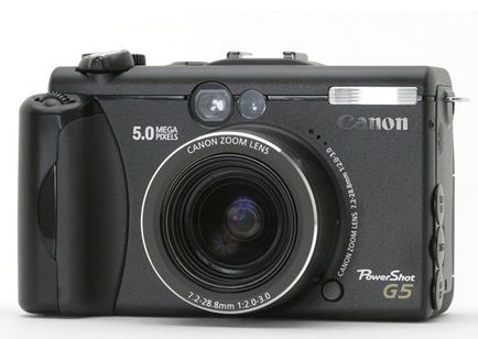 Огляд цифрової камери canon powershot g5 - огляди і тести