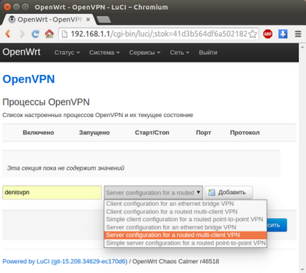 OpenWrt - OpenVPN szerver - Denis yuriev