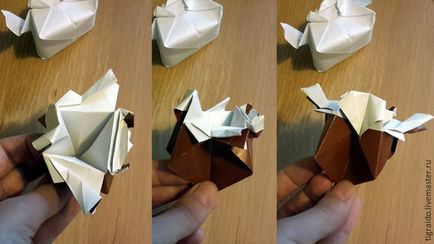 Origami Húsvéti csirke - tisztességes iparos - kézzel készített, kézzel készített