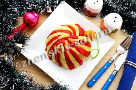 Decorarea originală a felurilor de mâncare pentru anul nou 2017, fotografii și rețete