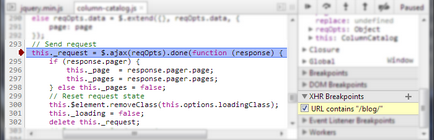 Depanarea javascript în instrumentele de dezvoltare cromate