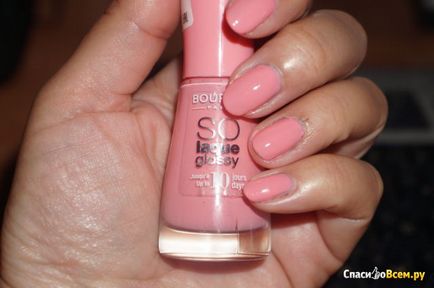 Feedback despre lac de unghii bourjois so laque glossy shade numărul 08 - pace și dragoste - meu favorit