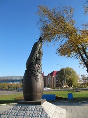 Monumentul de susținător de castraveți - Lukhovitsy, regiunea Moscova - pe hartă