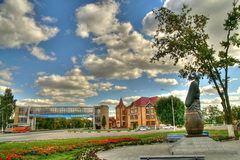 Monumentul de susținător de castraveți - Lukhovitsy, regiunea Moscova - pe hartă