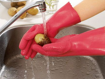 Mănuși pentru curățarea legumelor