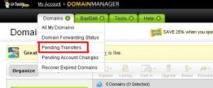 Transferarea unui domeniu către un alt registrator de la godaddy