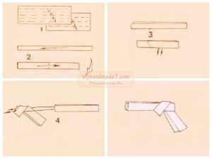 Pistol Origami pentru fotografii și lecții video