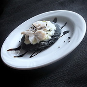 Піцетті з чорного тіста з білою рибою рецепт з фотографіями