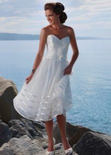 Beach esküvői ruhák funkciók és árnyalatok választás strand ruha (38 fotó)