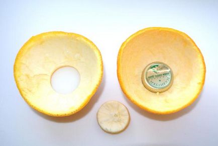 Artizanat din portocale - sfeșnice, fotografii pas cu pas