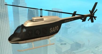 A rendőrségi helikopter a GTA San Andreas-