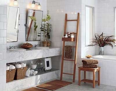 Рушники у ванній кімнаті - як розмістити ванна плюс