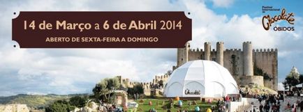 Portugalia, obidos (festival de ciocolată în insulă) din 14 martie până în 6 aprilie 2014, meu