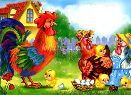 Mesék csirkék játékok fiatalabb gyermekek csoportja