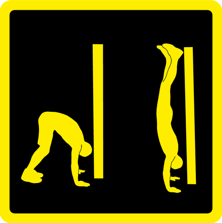 Megfelelő technikával függőleges fekvőtámaszt a bar (push-up) Megfelelő technikával függőleges fekvőtámaszt a bárban