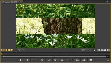 Împărțirea ecranului în adobe premiere pro