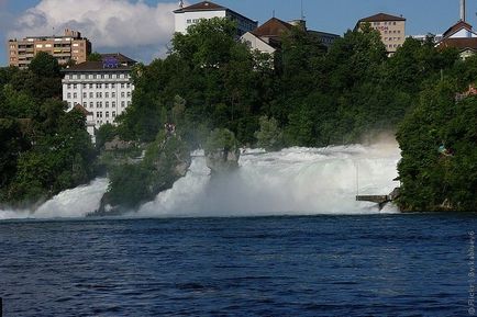 Rin Falls, o fotografie a cascadei din Elveția