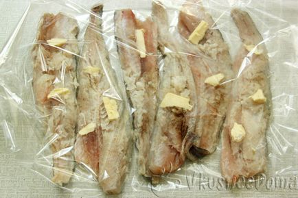 Hal a kemencében burgonyával (szürke tőkehal a hüvely) recept fotók (a hal a sütő burgonya) Hal a kemencében burgonyával (szürke tőkehal a hüvely) recept egy fotó