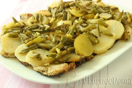 Hal a kemencében burgonyával (szürke tőkehal a hüvely) recept fotó (hal) Hal a kemencében burgonyával (szürke tőkehal a hüvely) recept egy fotó