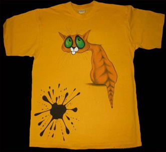 Малюнки з кішками на футболках - футболки від Єгора