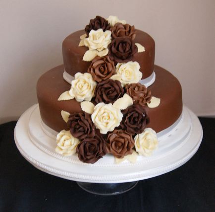 Троянди з шоколаду майстер клас з декорування тортів