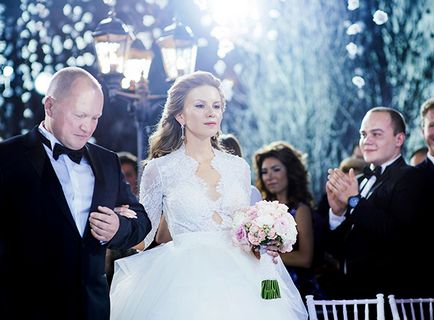 Orosz kastély a hóban esküvői Darja és olvasói Maxim, hello! Oroszország