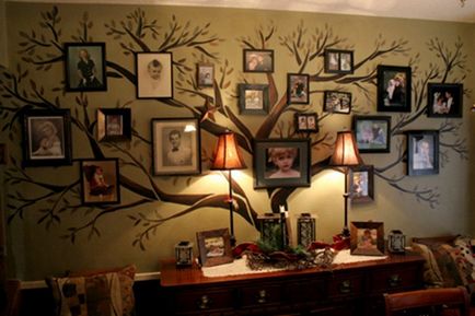 Arborele genealogic de familie crește pe perete - 25 de opțiuni uimitoare, dintre care unul