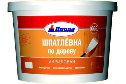 Шпаклівка по дереву види і особливості застосування