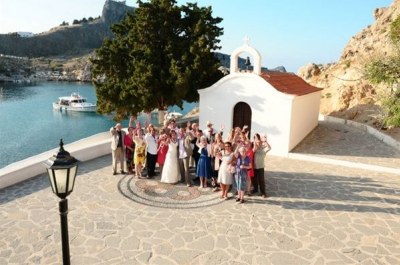 Символічна церемонія на Родос, Греція, офіційні весілля від туроператора ag corporation