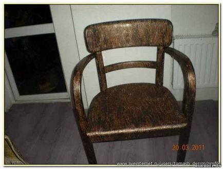 Старий стілець, декор меблів своїми руками