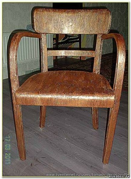 Старий стілець, декор меблів своїми руками