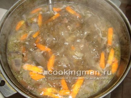 Суп з грибами та яловичиною - кулінарія для чоловіків