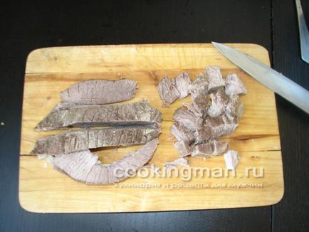 Gombával és marhahús - főzés a férfiak