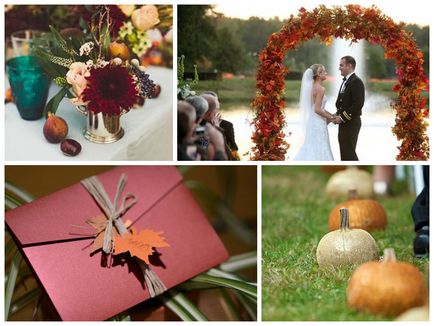 Есенна сватба уникални ярки цветове