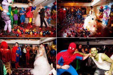 Nunta în stilul super-eroilor distractiv și creativ