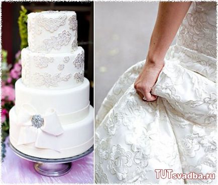 Esküvői torták, értékesített a stílus fotó ruha - esküvő portált