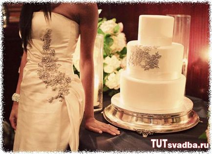 Весільні торти, реалізовані під стиль сукні фото - весільний портал тут весілля