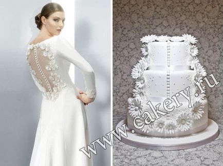 Весільний торт в стилі сукні - неземне поєднання