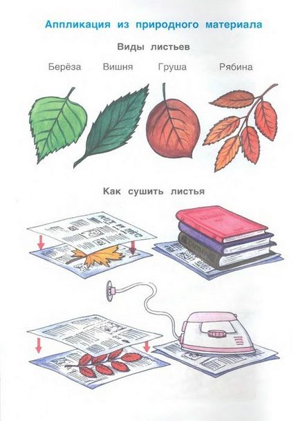 Artizanat manual din frunzele copacilor