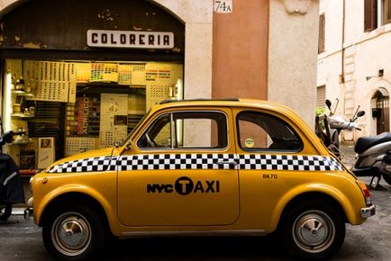 Такситата в Италия като поръчани онлайн на летището