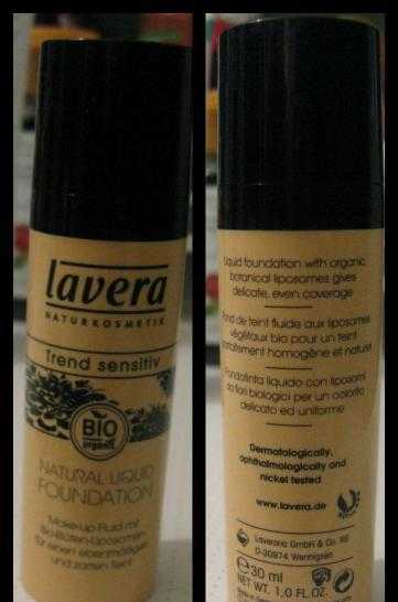 Тональний крем lavera naturkosmetic, trend sensitiv, natural liquid foundation - натуральний