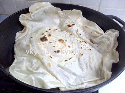 Vékony örmény lavash egy serpenyő, recept fotó