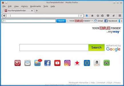Видалити your template finder з браузера (інструкція), спайваре ру
